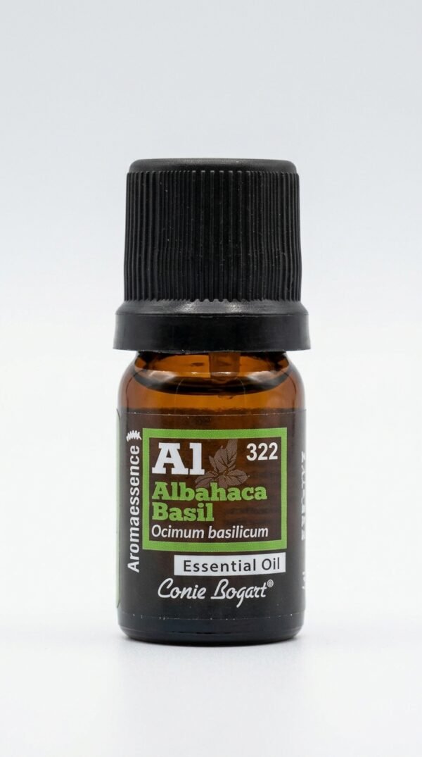 Aceite Esencial Puro de Albahaca – Ocimum basilicum (5 ml)