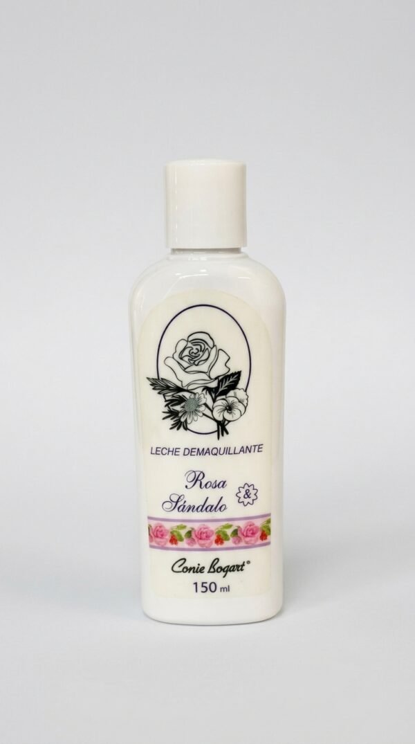 Leche Demaquillante – Rosa y Sándalo (150 ml)