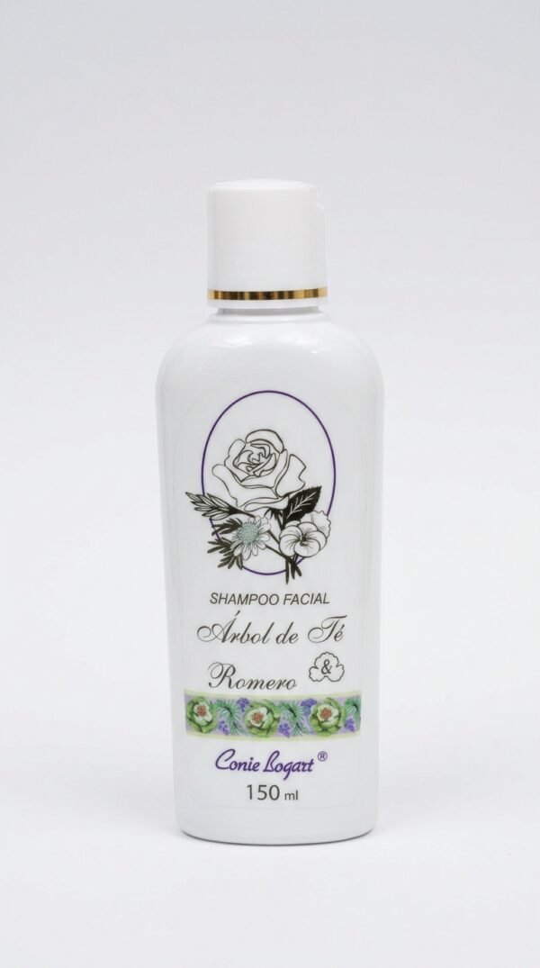 Shampoo Facial – Árbol de Té y Romero (150 ml)