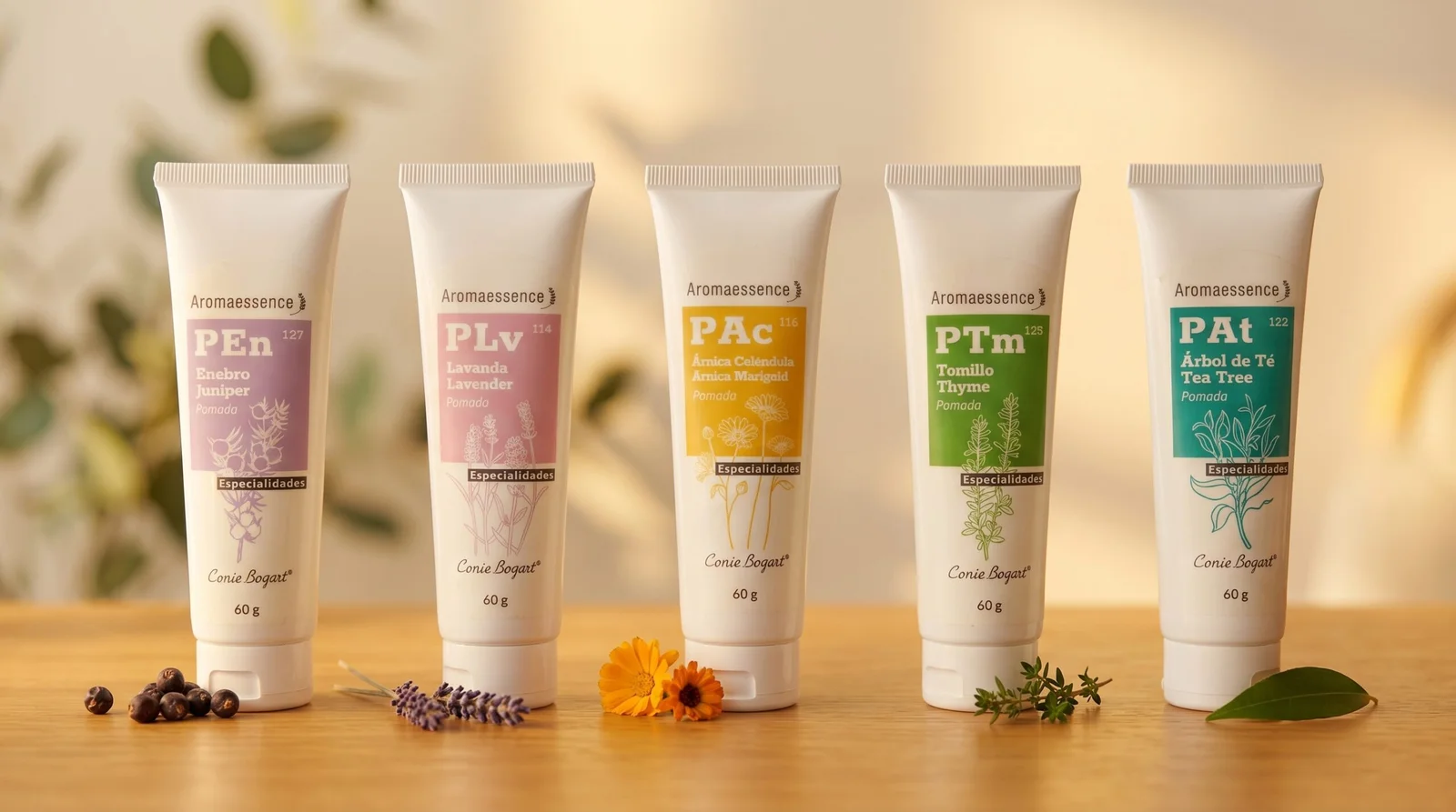 Línea de Pomadas Aromaessence Conie Bogart